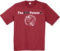 Men's Sport-Tek Heather Contender Tee, Scarlet Heather